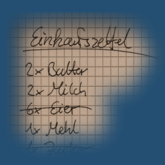 Einkaufszettel